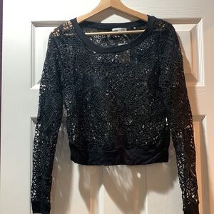 Charlotte Russe size small lace shirt NWT